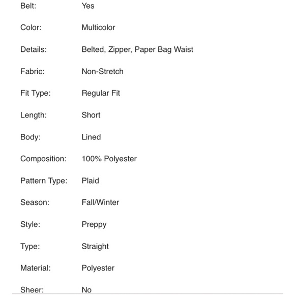 NEW Paperbag Waist Plaid Fuzzy Knit Belted Skirt - Picture 15 of 15